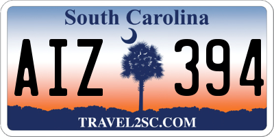 SC license plate AIZ394