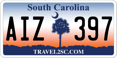 SC license plate AIZ397