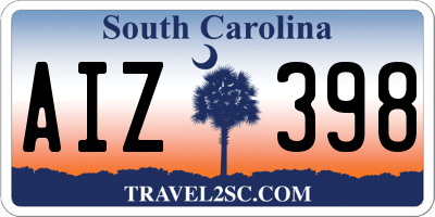 SC license plate AIZ398