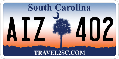 SC license plate AIZ402