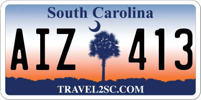 SC license plate AIZ413