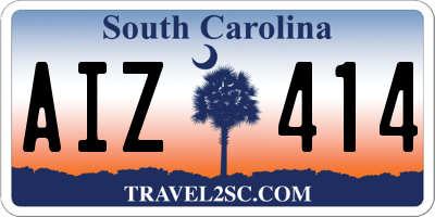SC license plate AIZ414