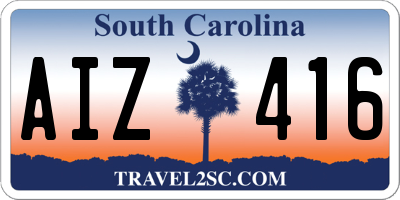 SC license plate AIZ416