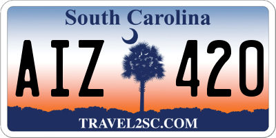 SC license plate AIZ420