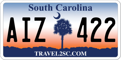 SC license plate AIZ422