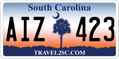 SC license plate AIZ423