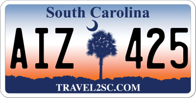 SC license plate AIZ425