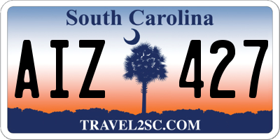 SC license plate AIZ427