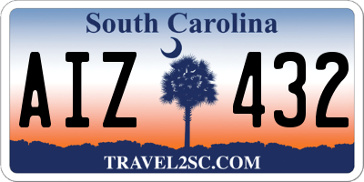 SC license plate AIZ432