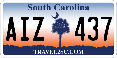 SC license plate AIZ437