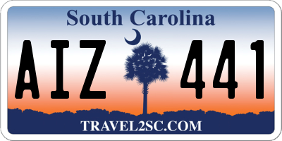 SC license plate AIZ441