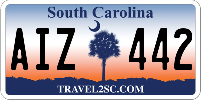 SC license plate AIZ442
