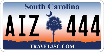 SC license plate AIZ444