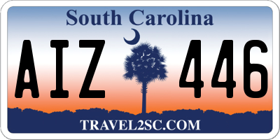 SC license plate AIZ446