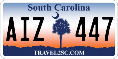 SC license plate AIZ447