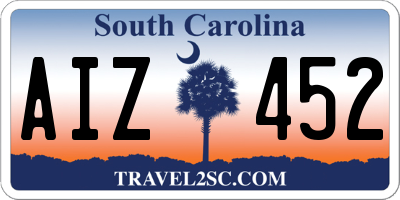SC license plate AIZ452