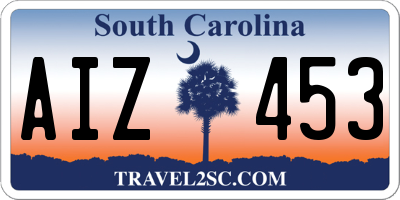 SC license plate AIZ453