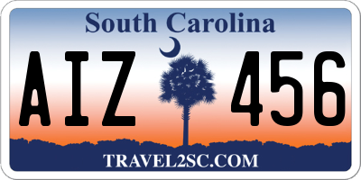 SC license plate AIZ456