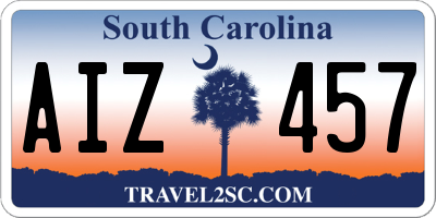 SC license plate AIZ457