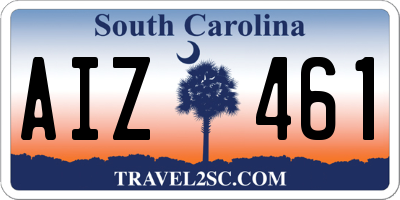 SC license plate AIZ461