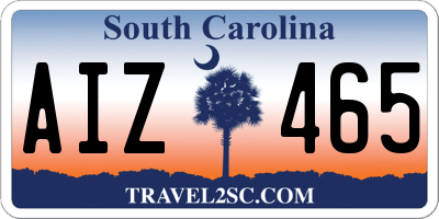 SC license plate AIZ465
