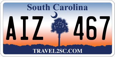SC license plate AIZ467