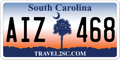 SC license plate AIZ468