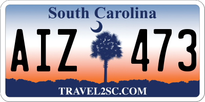 SC license plate AIZ473