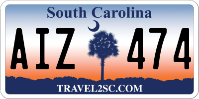 SC license plate AIZ474