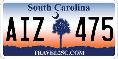 SC license plate AIZ475