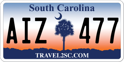 SC license plate AIZ477