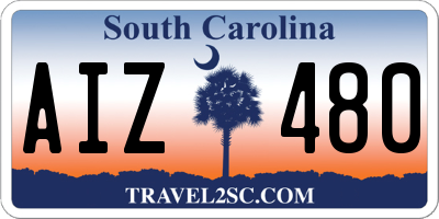 SC license plate AIZ480