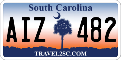 SC license plate AIZ482