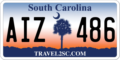 SC license plate AIZ486