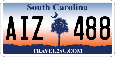 SC license plate AIZ488