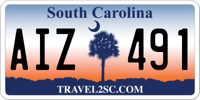 SC license plate AIZ491
