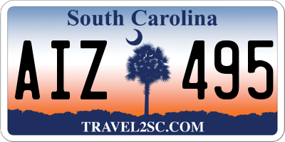 SC license plate AIZ495