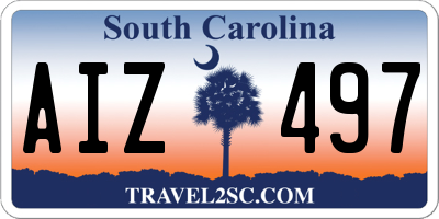SC license plate AIZ497
