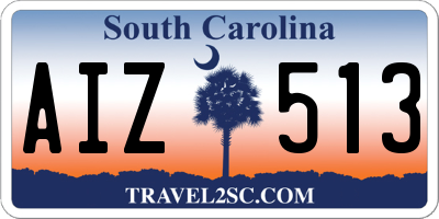 SC license plate AIZ513