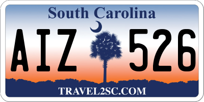 SC license plate AIZ526