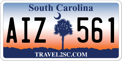 SC license plate AIZ561