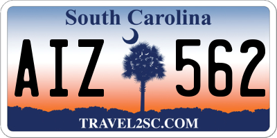SC license plate AIZ562
