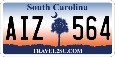 SC license plate AIZ564
