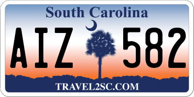 SC license plate AIZ582