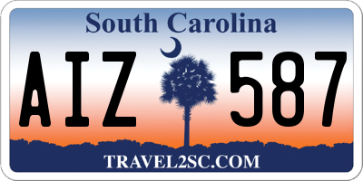 SC license plate AIZ587