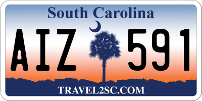 SC license plate AIZ591