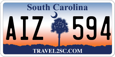 SC license plate AIZ594