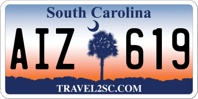 SC license plate AIZ619