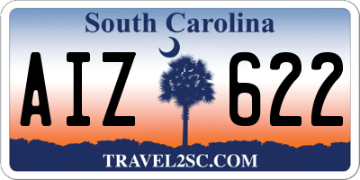SC license plate AIZ622