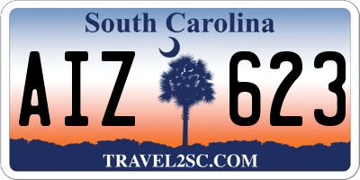SC license plate AIZ623